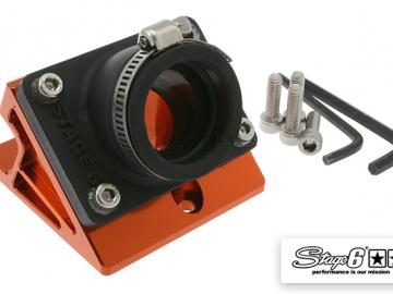 Ansaugstutzen & Spacer Stage6 R/T Minarelli Orange