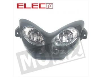 Scheinwerfer Schwarz H3 MBK Nitro Yamaha Aerox