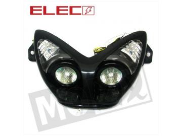 Scheinwerfer Schwarz mit LED MBK Nitro Yamaha Aerox