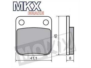 Bremsbeläge Ersatz MKX 41,1x45x8 Peugeot