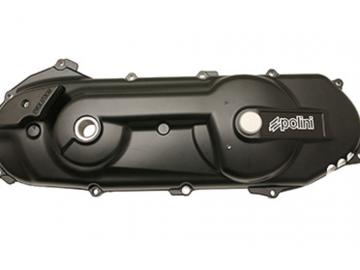 Variomatikdeckel Polini EVO Schwarz Matt Minarelli liegend