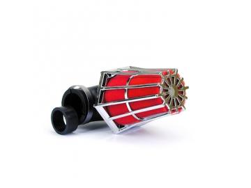 Sportluftfilter R-Evolution 45° 28/35mm Chrom/Rot