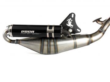 Auspuff Voca Sabotage V2 Alu Schwarz Minarelli liegend