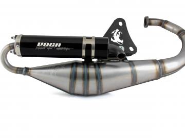 Auspuff Voca Sabotage V2 Alu Schwarz Minarelli stehend