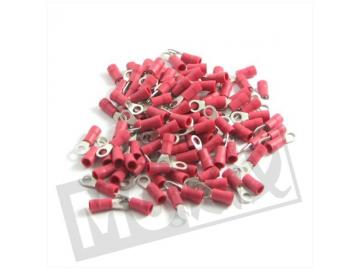 Kabelschuhe 6mm Rund Rot 10St