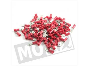 Kabelschuhe 6,3mm Stift Männlich Rot 10St
