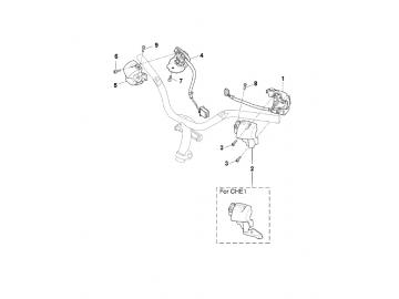 Explosionszeichnung Schaltereinheiten MBK Nitro Yamaha Aerox