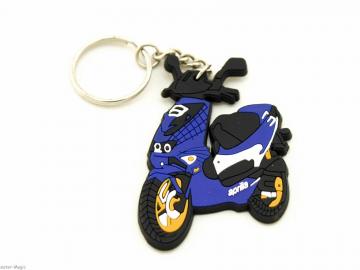 Schlüsselanhänger Gummi Aprilia Sr50 Blau