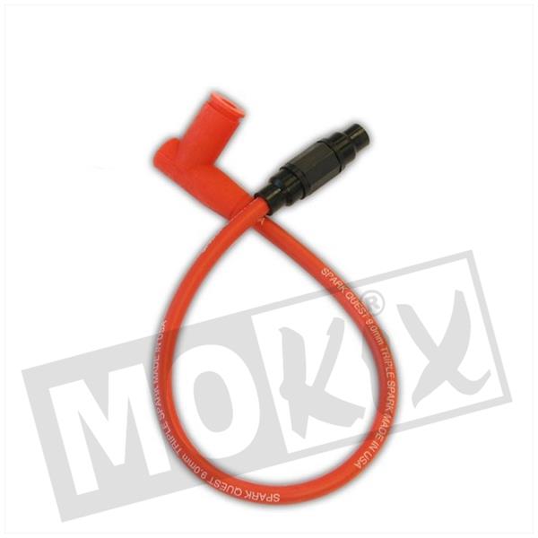 Zündkabel Racing Rot mit Kerzenstecker Universal