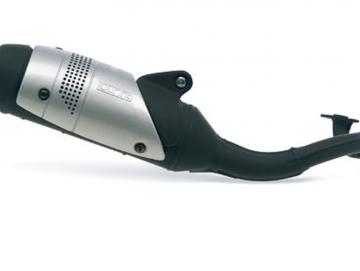 Auspuff Leovince Touring Minarelli liegend