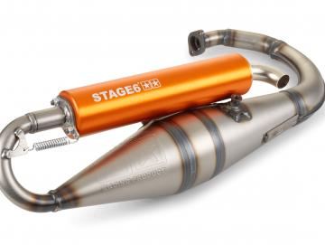Auspuffanlage Stage6 Pro Replica MKII Minarelli stehend Orange