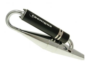 Auspuff Tecnigas Next R Chrom für Minarelli liegend