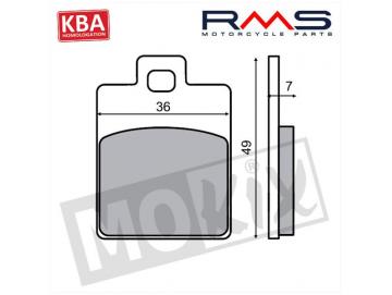 Bremsbeläge RMS S14 Runner Zip DNA NRG 491