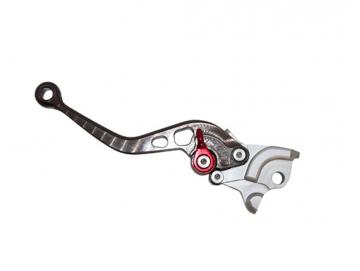 Bremshebel Racing Einstellbar Links Yamaha Aerox / MBK Nitro Grau Silber