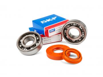 Kurbelwellenlager Satz C4 Stage6 SKF Metall Käfig für Minarelli