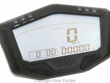 Multifunktions Tachometer Koso DB-02R Version mit ABE