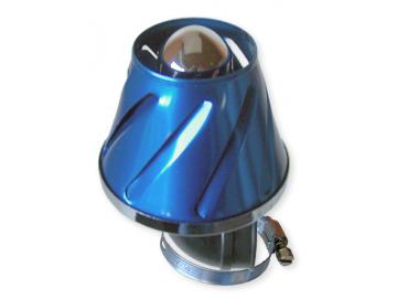 Rennluftfilter Helix 28/35mm 90° Blau