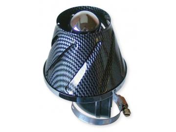 Rennluftfilter Helix 28/35mm 90° Carbon