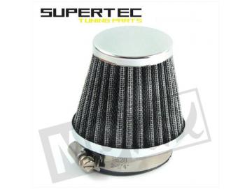 Rennluftfilter KN 0° 48mm Chrom