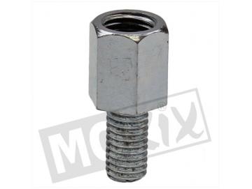 Spiegeladapter von M10 auf M8 Schwarz