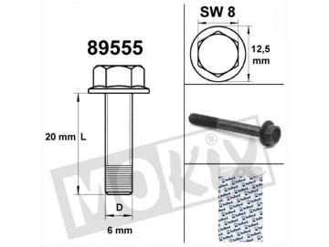 Verkleidungsschraube M6x20 Sechskant Schwarz