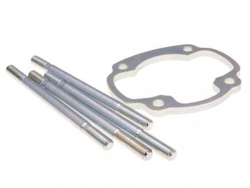 Zylinderfußspacer Polini Big Evo 5mm inkl. Stehbolzen für 85mm-Pleuel Minarelli